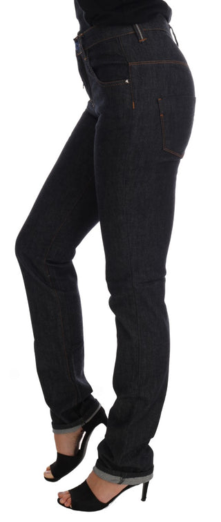 Sleek Dark Blue Super Slim Jeans - Luxury for You