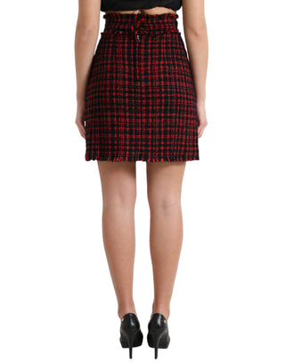 Tantalizing Tartan High-waist Mini Skirt