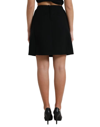 Elegant High-waist A-line Mini Skirt