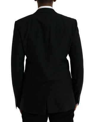 Black Crown Bee Martini Single Breasted Coat Blazer