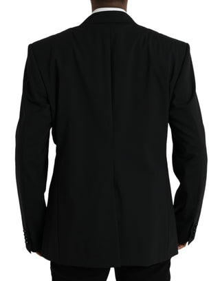 Black Sicilia Single Breasted Coat Blazer