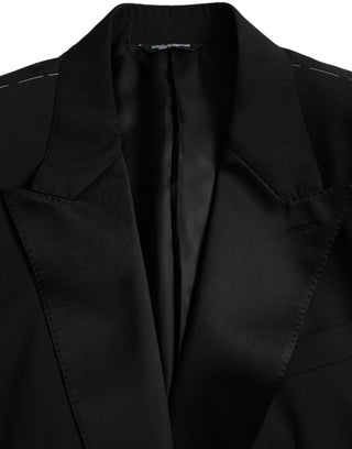 Black Sicilia Single Breasted Coat Blazer