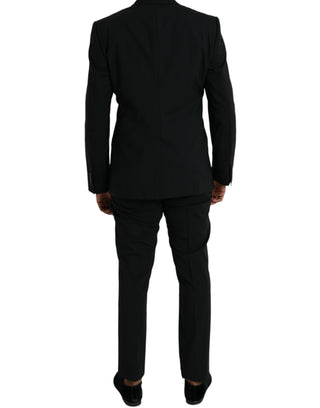 Black Wool Martini Formal 2 Piece Suit