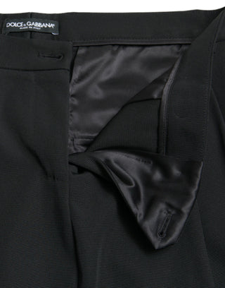 Elegant High-waist Tapered Cropped Pants