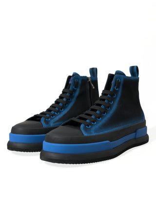 Elegant High-top Canvas Sneakers