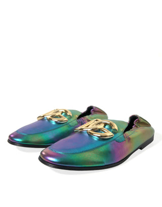 Elegant Iridescent Loafers For Gents