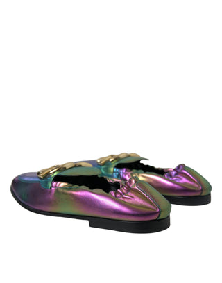 Elegant Iridescent Loafers For Gents