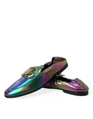 Elegant Iridescent Loafers For Gents