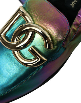 Elegant Iridescent Loafers For Gents