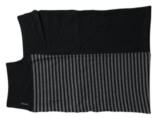 Elegant Striped Wool Blend Men's Scarf