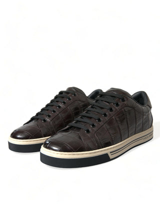 Elegant Exotic Leather Low-top Sneakers