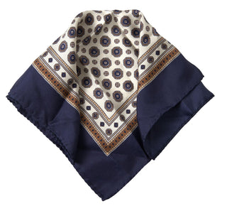 Elegant Multicolor Silk Men's Pocket Square