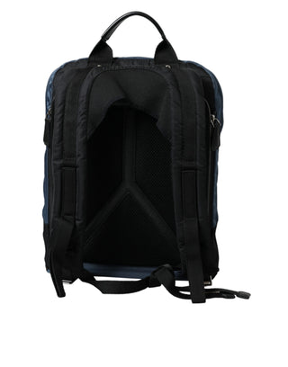 Black Nylon Dg Logo School Backpack Men Bag