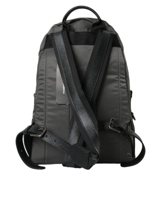 Dark Gray Nylon #dgfamily Patch Men Backpack Bag