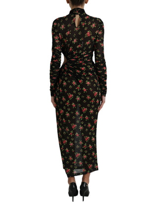 Elegant Floral Sheath Dress