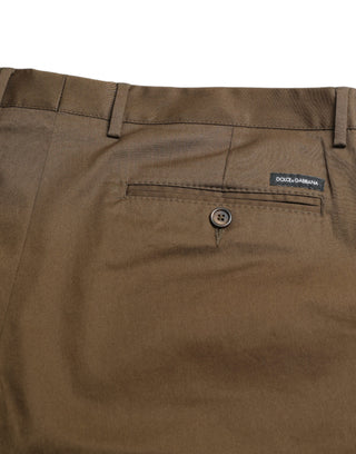 Chic Brown Bermuda Shorts With Logo Detail