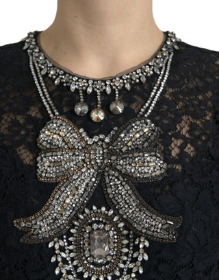 Elegant Crystal-embellished Sheath Dress