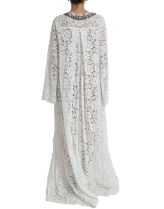 Elegant White Shift Dress With Crystal Embellishment