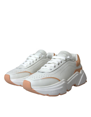 White Peach Daymaster Leather Sneakers Shoes