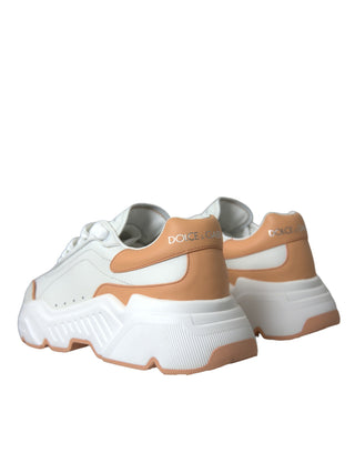 White Peach Daymaster Leather Sneakers Shoes