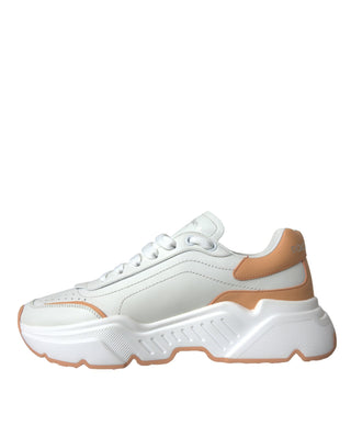 White Peach Daymaster Leather Sneakers Shoes