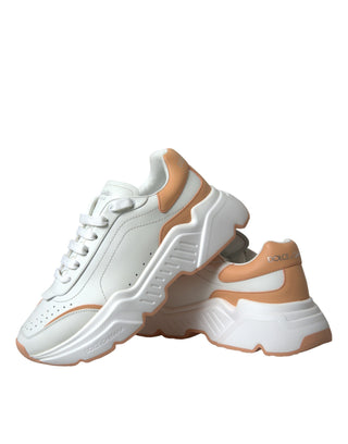 White Peach Daymaster Leather Sneakers Shoes