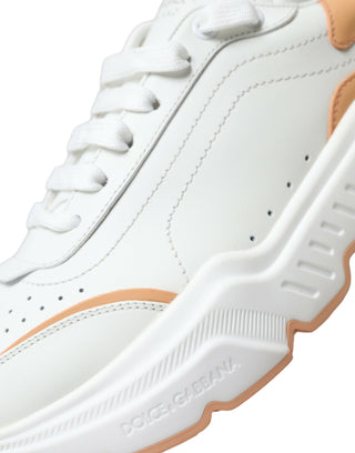 White Peach Daymaster Leather Sneakers Shoes