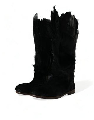 Opulent Gazelle Fur Mid Calf Boots