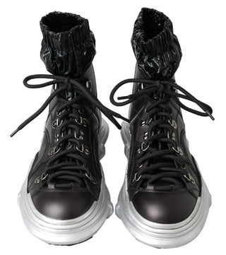 Black High Top Sneaker Bootie