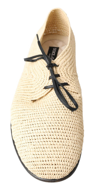 Chic Beige Derby Lace-up Casual Men's Shoes