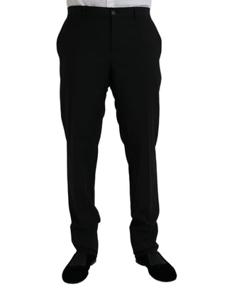 Black Polyester Staff Formal 3 Piece Suit