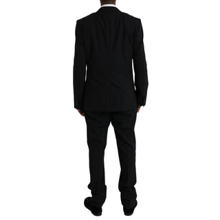 Black Martini Wool Formal 2 Piece Suit