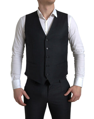 Elegant Black Martini Slim Fit 3-piece Suit