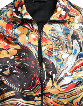 Colorful Abstract Bomber Jacket