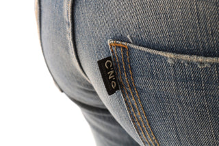 Chic Blue Slim Fit Designer Jeans - Luxury for You