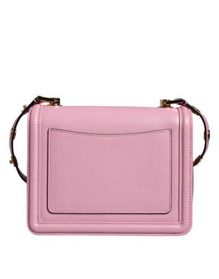 Baby Pink Lola Leather Studded Crossbody Strap Bag