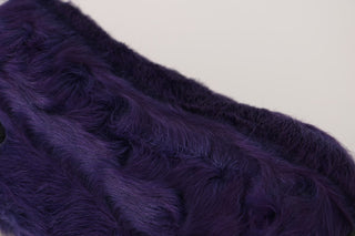 Plush Purple Sheep Fur Loafers - Luxury for You