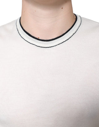 Off White Cashmere Short Sleeves T-shirt