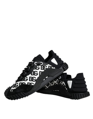 Black Logo Lace Up Low Top Ns1 Sneakers Shoes