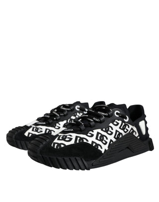 Black Logo Lace Up Low Top Ns1 Sneakers Shoes