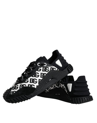 Black Logo Lace Up Low Top Ns1 Sneakers Shoes