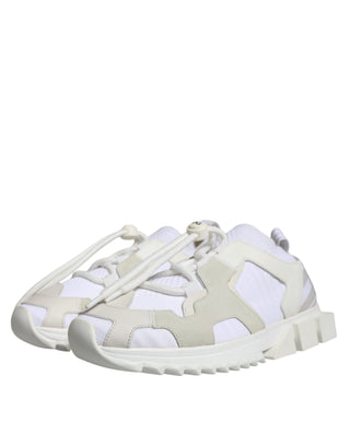 White Mesh Sorrento Trekking Sneakers Shoes