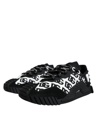 Black Logo Lace Up Low Top Ns1 Sneakers Shoes