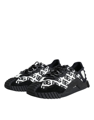 Black Logo Lace Up Low Top Ns1 Sneakers Shoes