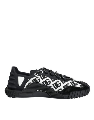 Black Logo Lace Up Low Top Ns1 Sneakers Shoes