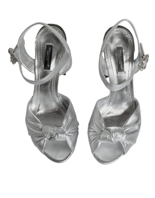 Silver Mirror Heels Keira Sandals Shoes