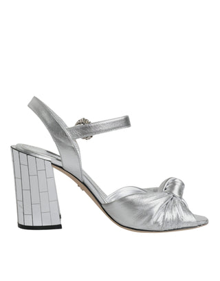 Silver Mirror Heels Keira Sandals Shoes