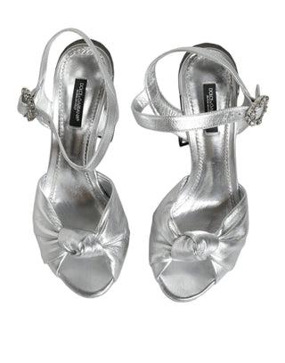 Silver Mirror Heels Keira Sandals Shoes