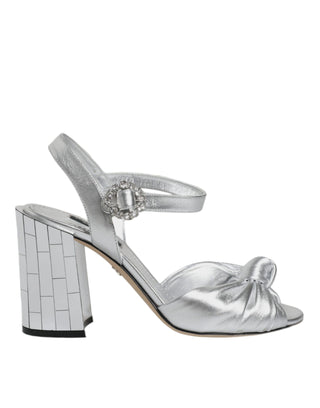 Silver Mirror Heels Keira Sandals Shoes