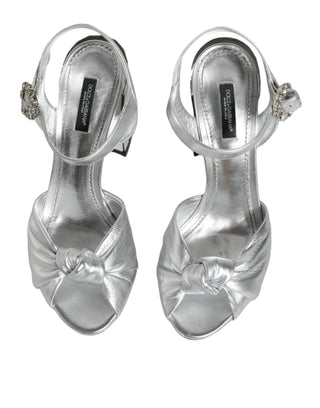 Silver Mirror Heels Keira Sandals Shoes